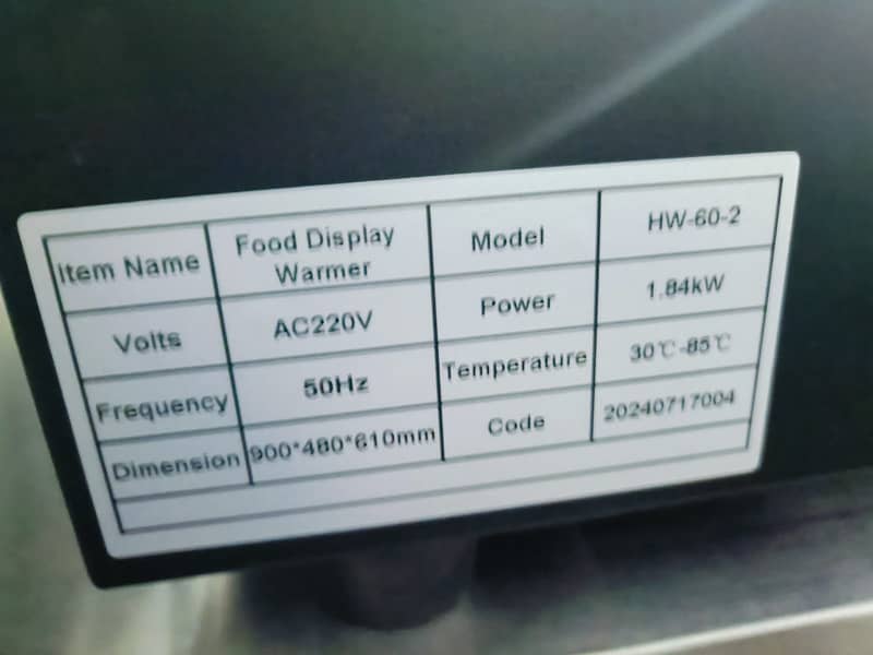 Food Display Warmer 2