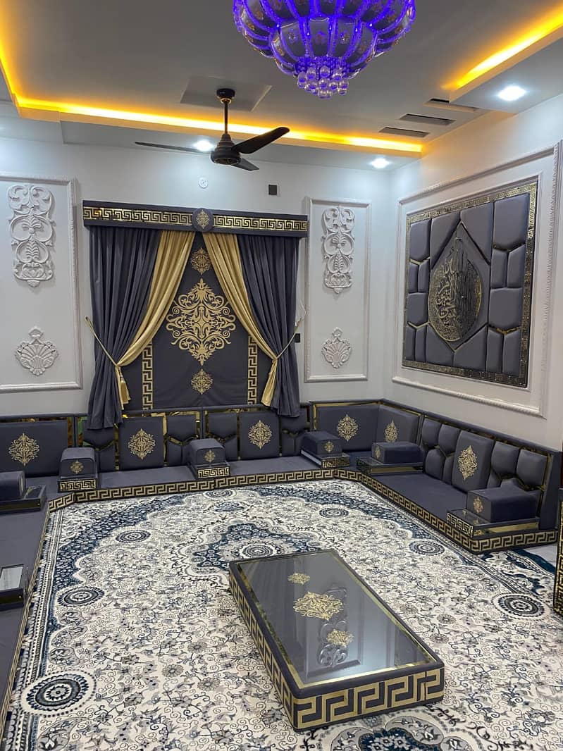 Arabic Majlis | Luxury Arabic Majlis | Arabic  Sofa | Saudi Majlis 1