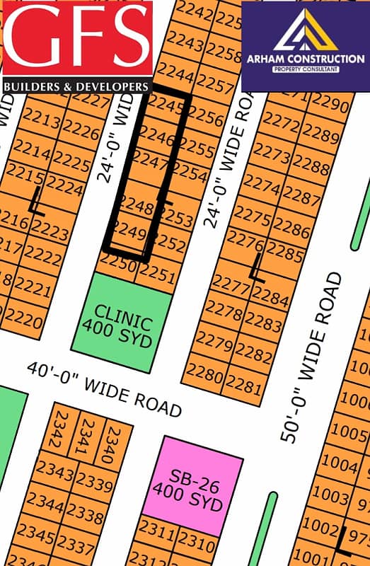 NORTH TOWN RESIDENCY PHASE 1 GOLD BLOCK 80 Sq Yd Plot 0