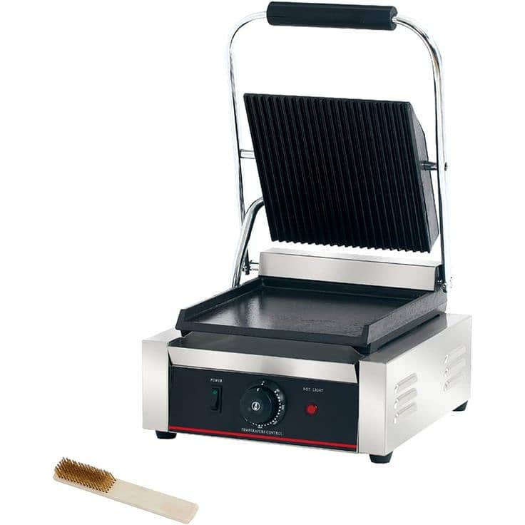 Electric Contact Grill Grooved 4