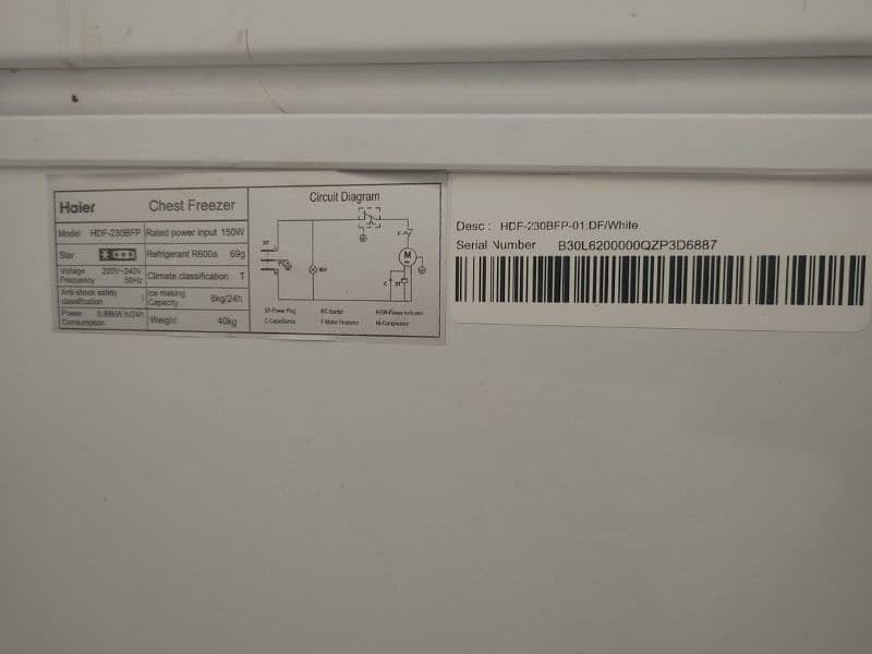 Haier Freezer 2 door 3 month used 5