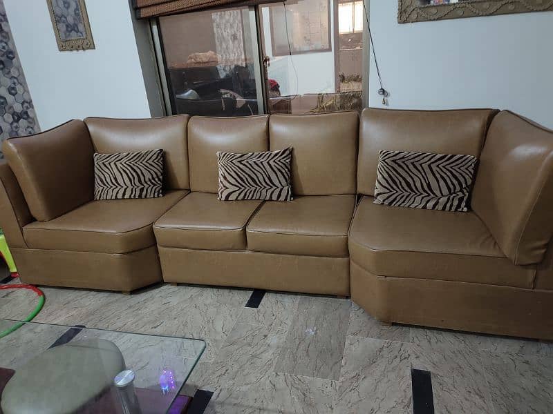 7 seater L shaped Sofa 1