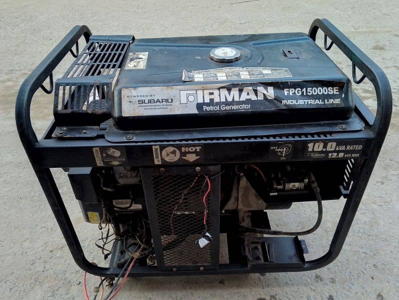 Fireman petrol generator 10.0kvi Rated  12.0 kvi MAX 0