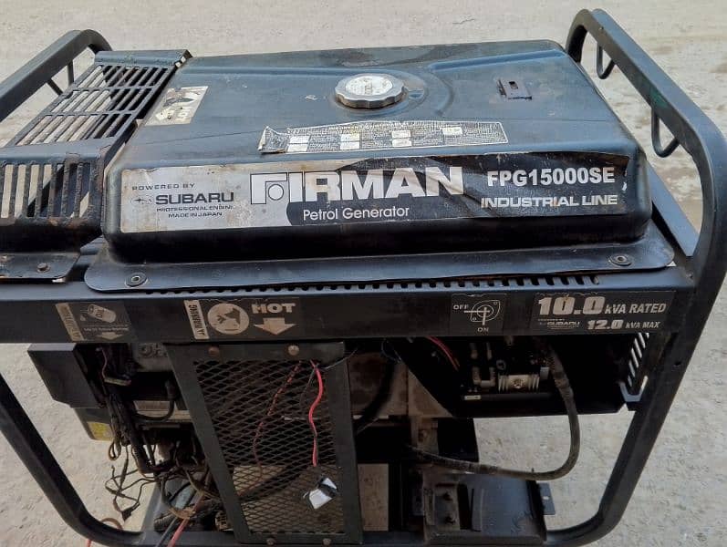 Fireman petrol generator 10.0kvi Rated  12.0 kvi MAX 6