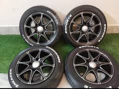 Alloy Rims and Tyre in Good Condition