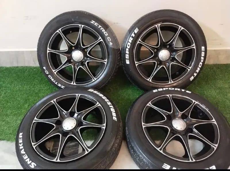 Alloy Rims and Tyre in Good Condition 0