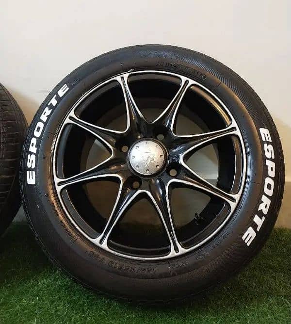 Alloy Rims and Tyre in Good Condition 4