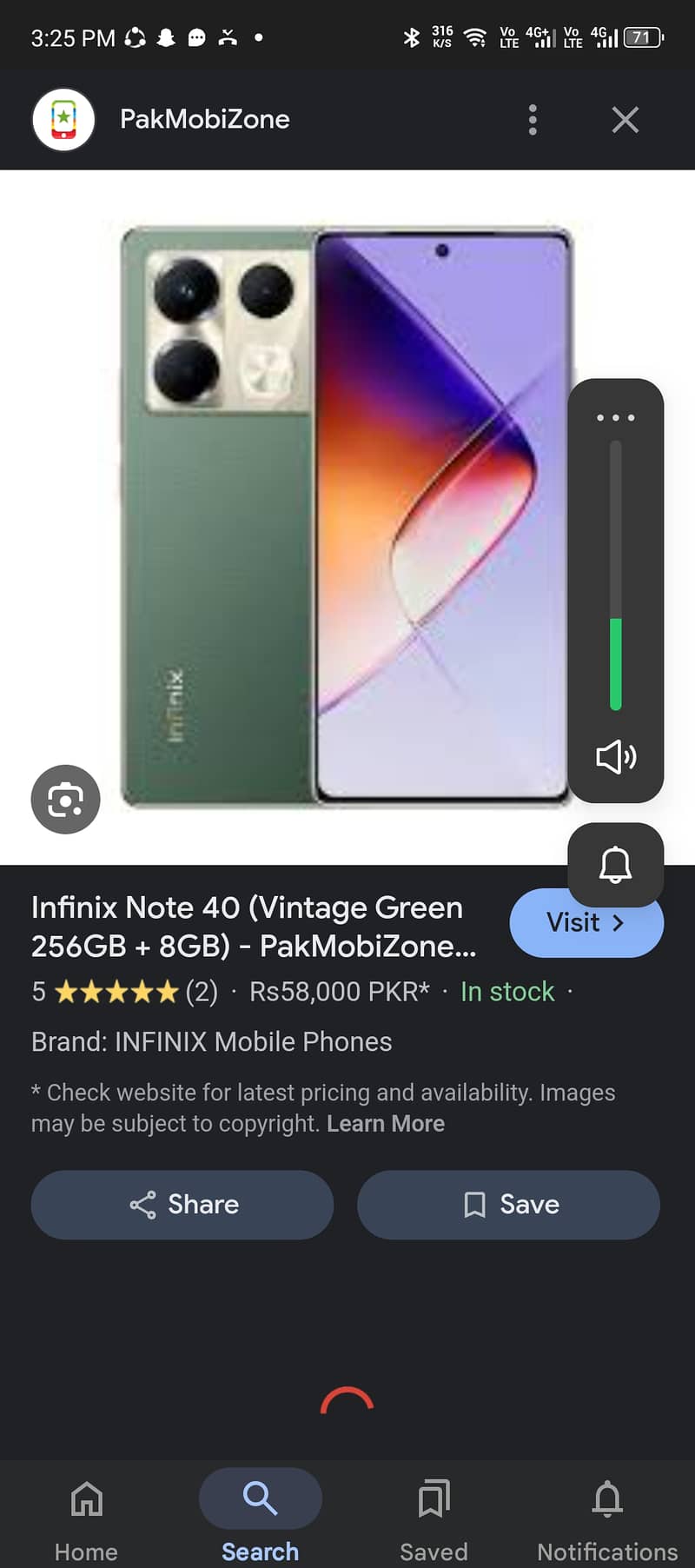 i want to sale my infinix note 40 8/256 0