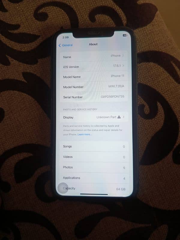 I phone 11 64gb NON PTA JV 7