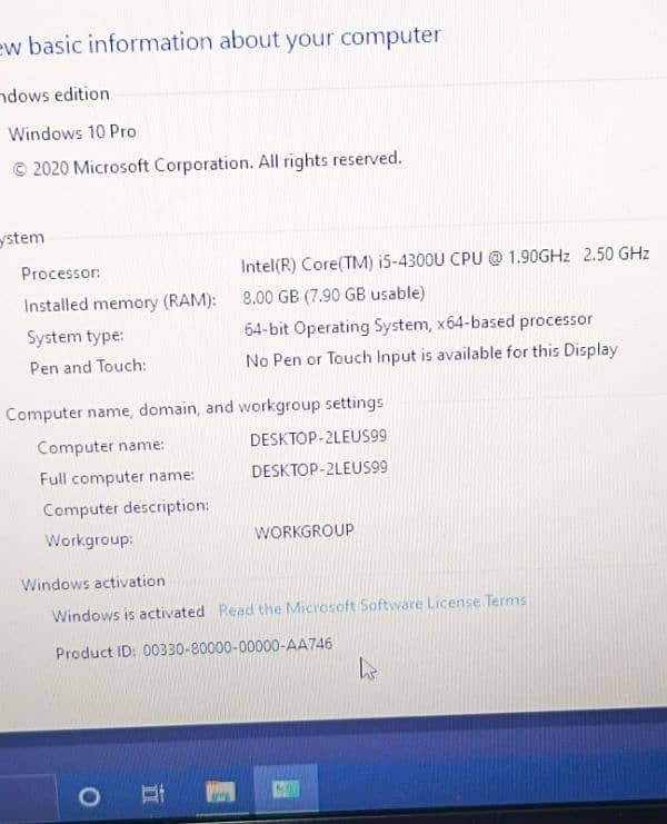 Hp EliteBook Core i5-4th Gen 8GB RAM 256GB m2 SSD Excellent Conditions 15