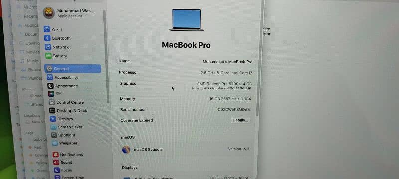 Apple Mac Book Pro 16 inch 16gb/512gb for sale 2