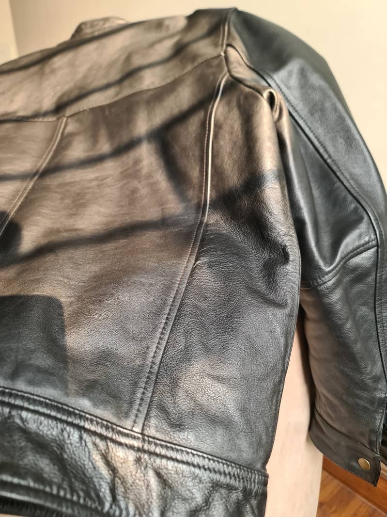 Cow Leather Jacket Moto Style Jacket 4