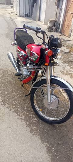 Honda 125 2023 model Islamabad register with two digit number