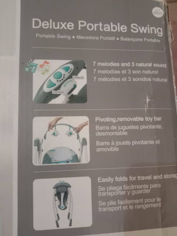 Mastella deluxe portable swing 5