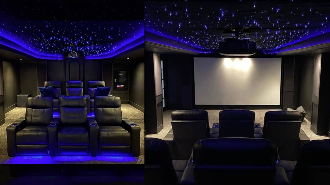 CUSTOMIZED LUXURY HOME THEATER COMPLETE DESIGN & INSTALLATION 1