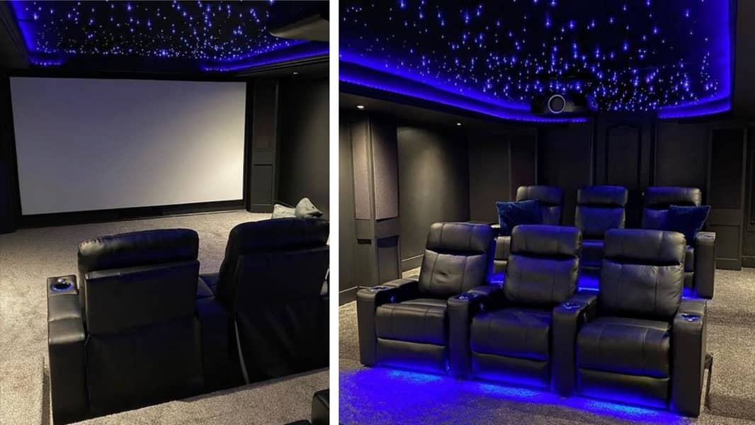 CUSTOMIZED LUXURY HOME THEATER COMPLETE DESIGN & INSTALLATION 2