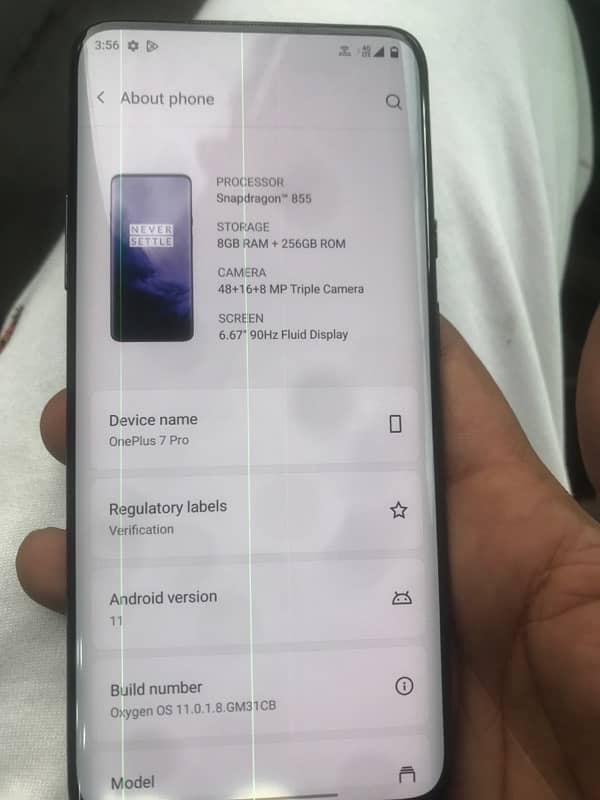 one plus 7pro pta aproved 8gb 256gb no open no repair 3