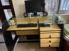 Table with revolving Chair For sale