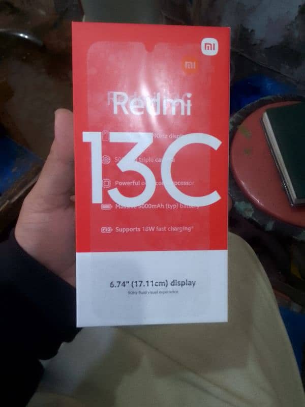 Redmi 13 c for sale whit box charger 6