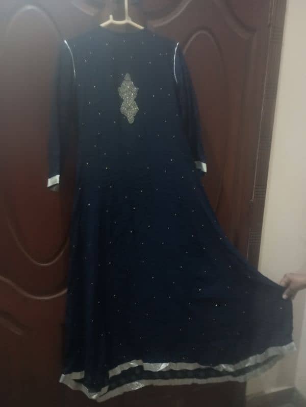 blue frock full stone work 13