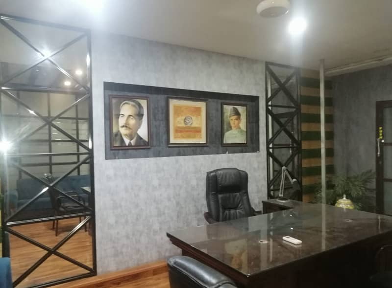 8 Marla First Floor Office Fully Furnished for Rent in DHA Lahore Phase 3 Y Block 13