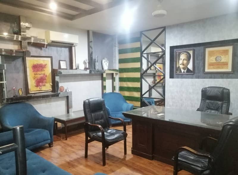 8 Marla First Floor Office Fully Furnished for Rent in DHA Lahore Phase 3 Y Block 17