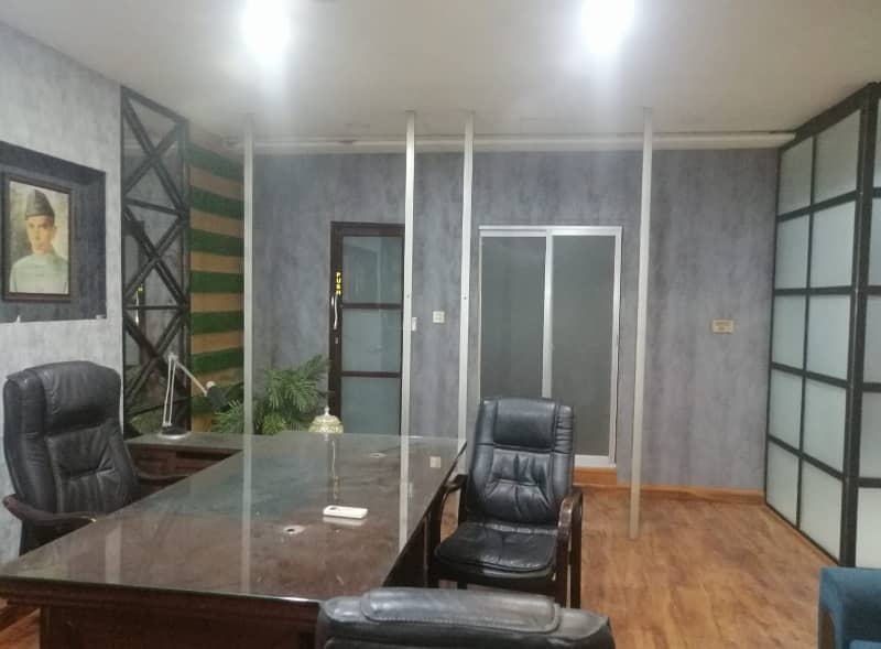 8 Marla First Floor Office Fully Furnished for Rent in DHA Lahore Phase 3 Y Block 18