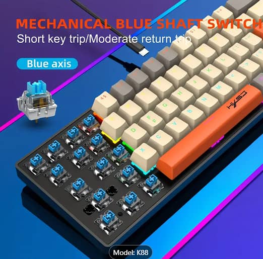 HXSJ-K88 68-Key Mechanical Gaming Keyboard 5