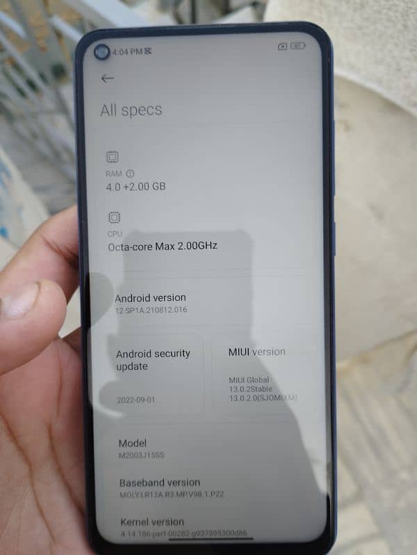 Xiaomi Redmi Note 9.4+2/128, 3