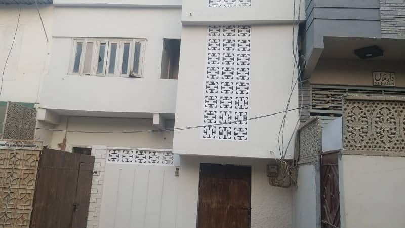 HOUSE AVAILABLE FOR Sale Block 14, Ground FLOUR 3 ROOMS, First Floor 4 Rooms. 1 DRAWING 0