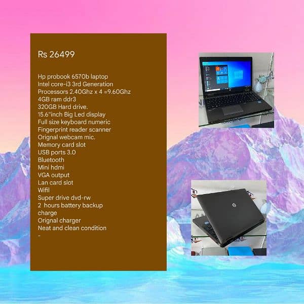 Laptops available in low prices or 10/10 condition 1