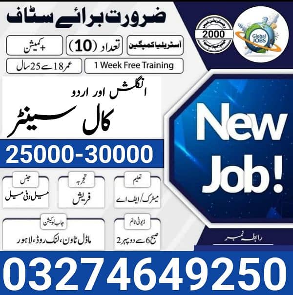 we are Need Urgent Males and Females staff 0