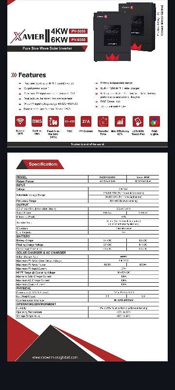 Crown Xavier iI 4kw (2 weeks used) 4