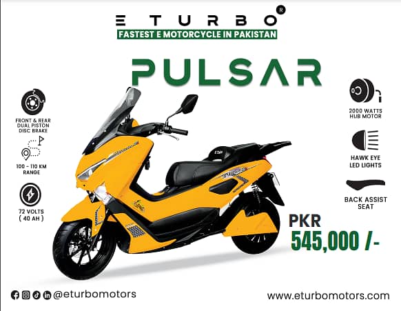 Electric Bike - E turbo Evo Pulsar - Velectra EV Bikes Bolt Velocity 3