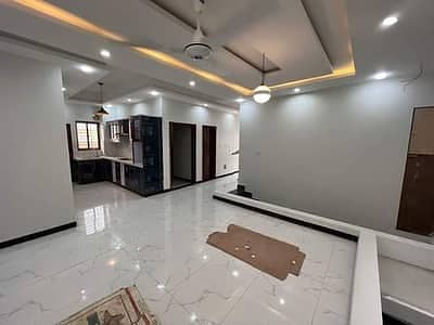 House 2nd floor portion with huge roof terrace two bed lounge 2 attached baths open terrace north karachi sector 11A 1