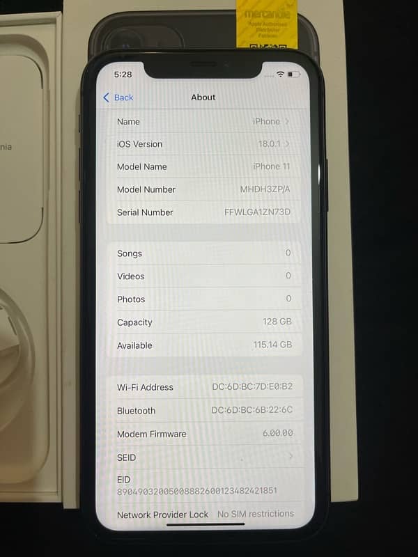 Iphone 11 128gb 5