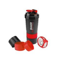 Strauss 500ml Protein & Multi-Purpose Shaker Bottle