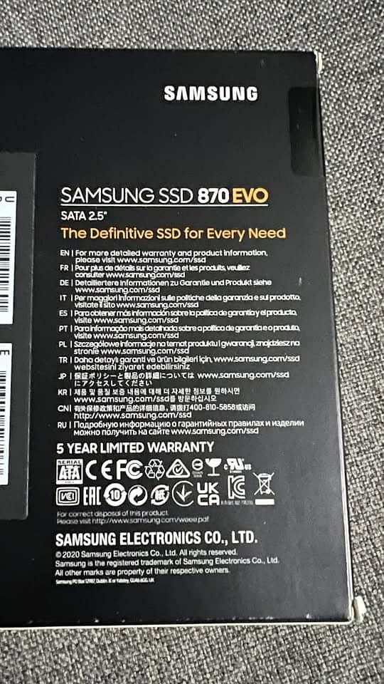 Samsung evo 870 500gb ssd 2