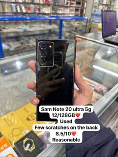 Sam Note 20 Ultra 12/128GB Non Pta used for sale