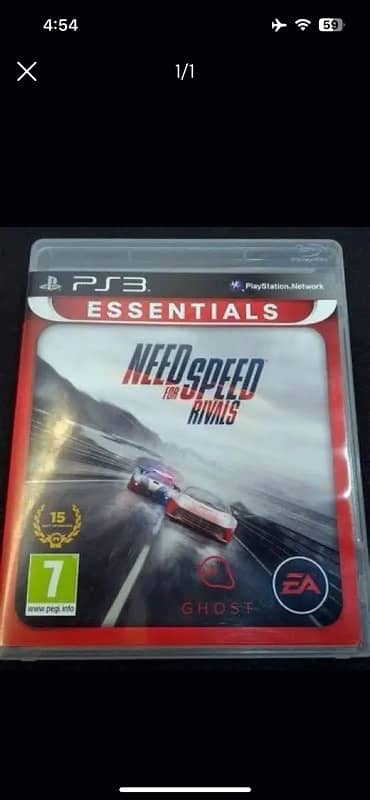 need for speed rival ps3 cd 0