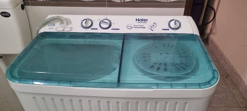 Haier washing machine good condition few month used. 3