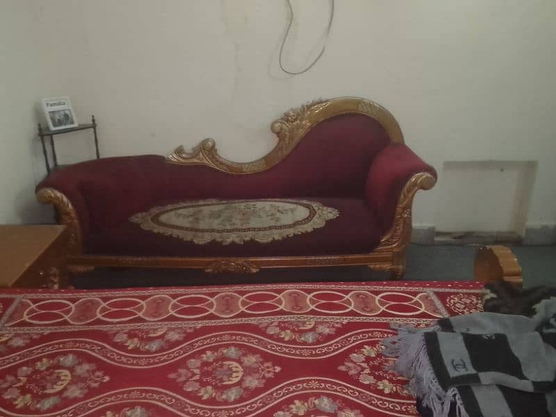 3 seater chinioti wooden dewan for sale 2