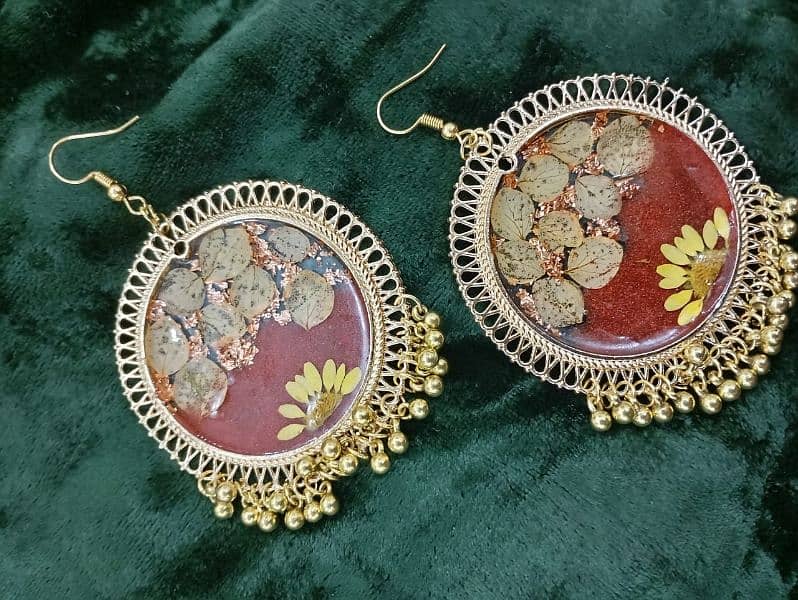 resin FlOWER jhumky 2