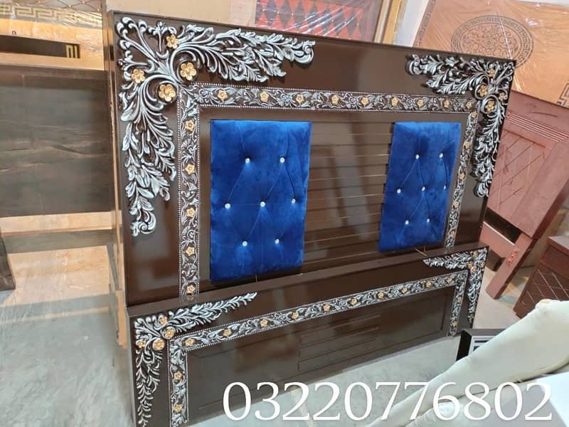 bed/King size bed/Dressing table/Bed set/Wooden bed/Furniture 4