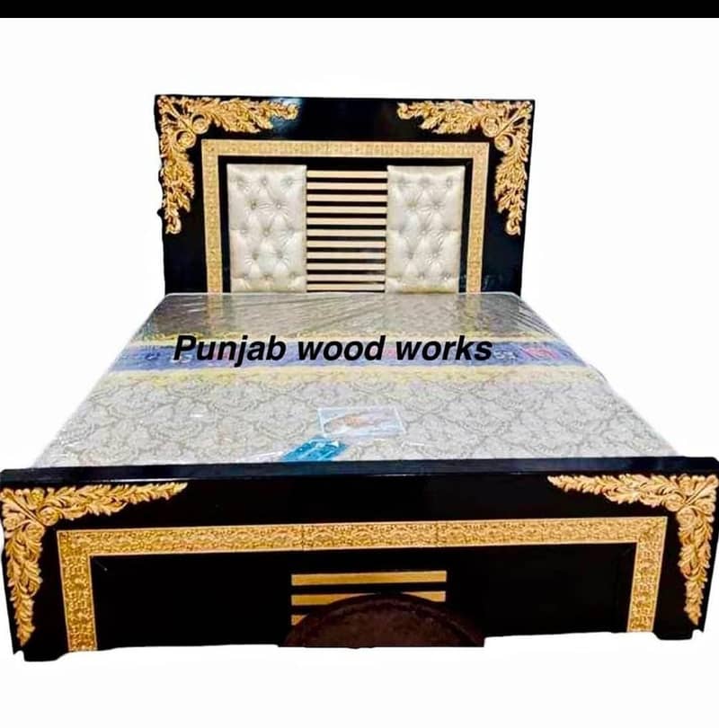 bed/King size bed/Dressing table/Bed set/Wooden bed/Furniture 8