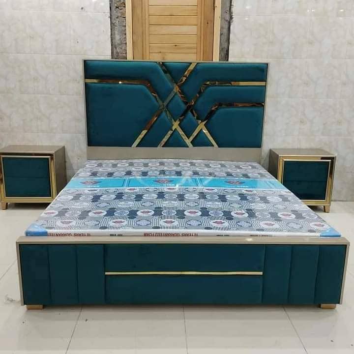 Double bed/King size bed/Dressing table/Bed set/Wooden bed/Furniture 14