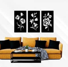 3 Pcs Flower Wall Art Set