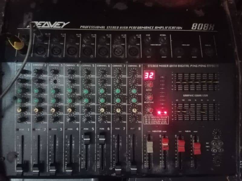 Imran 8 channel power mixer professional 808x double power 0