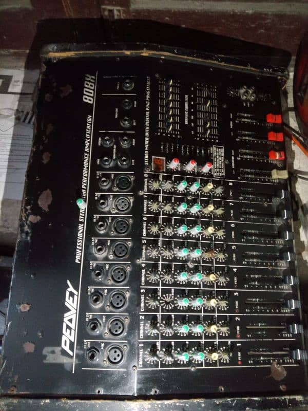 Imran 8 channel power mixer professional 808x double power 2