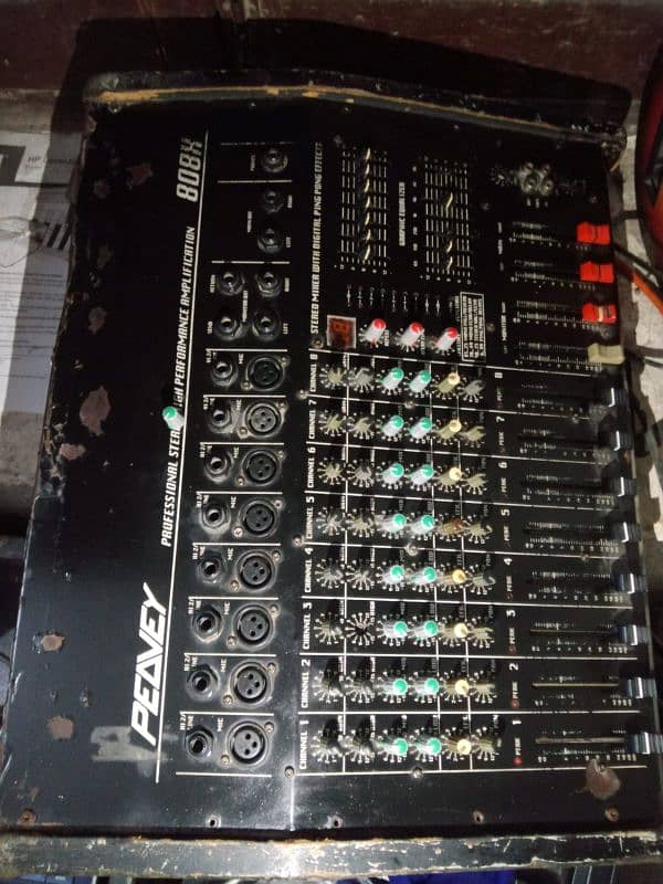 Imran 8 channel power mixer professional 808x double power 4